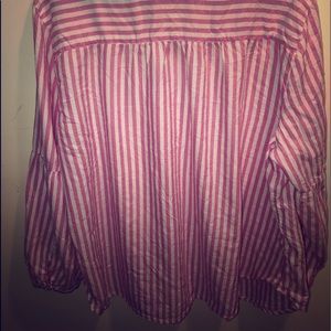 Old navy pink striped xxl shirt